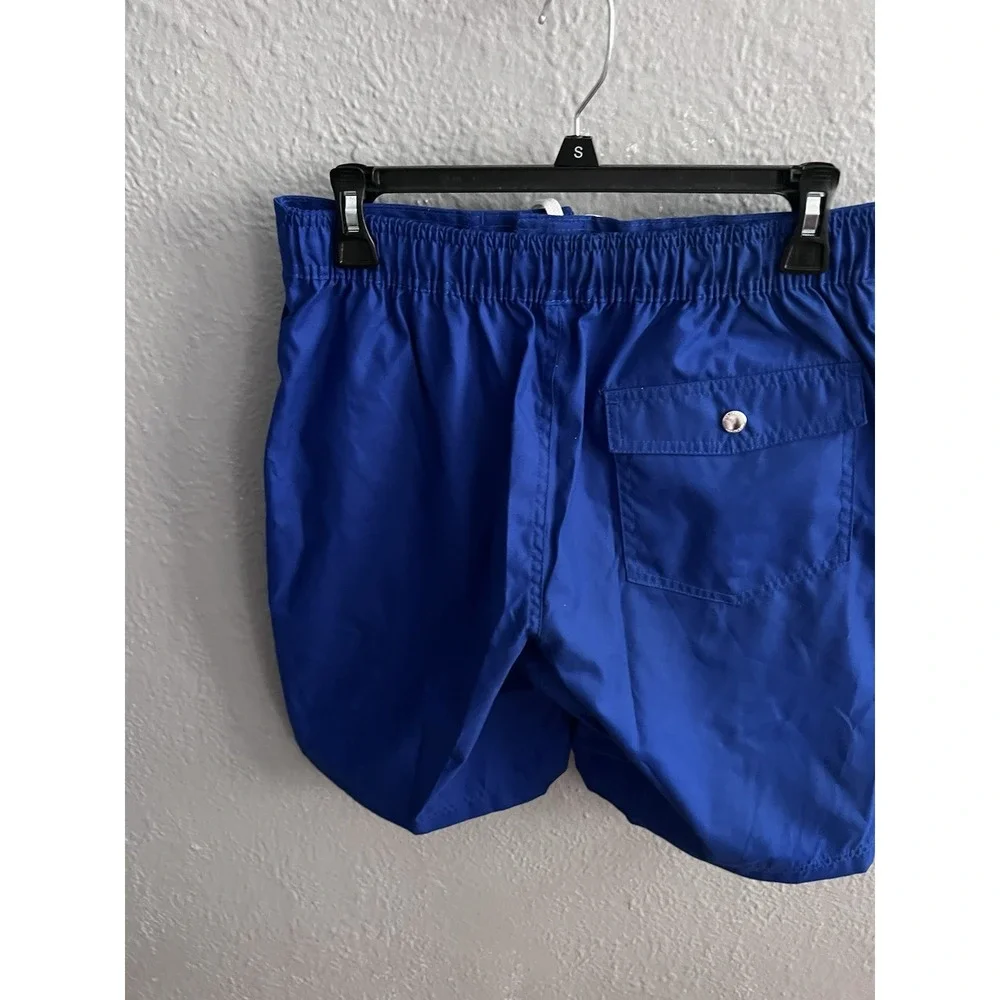 Lands End Mens Swim Trunk‎ Blue Size Small
